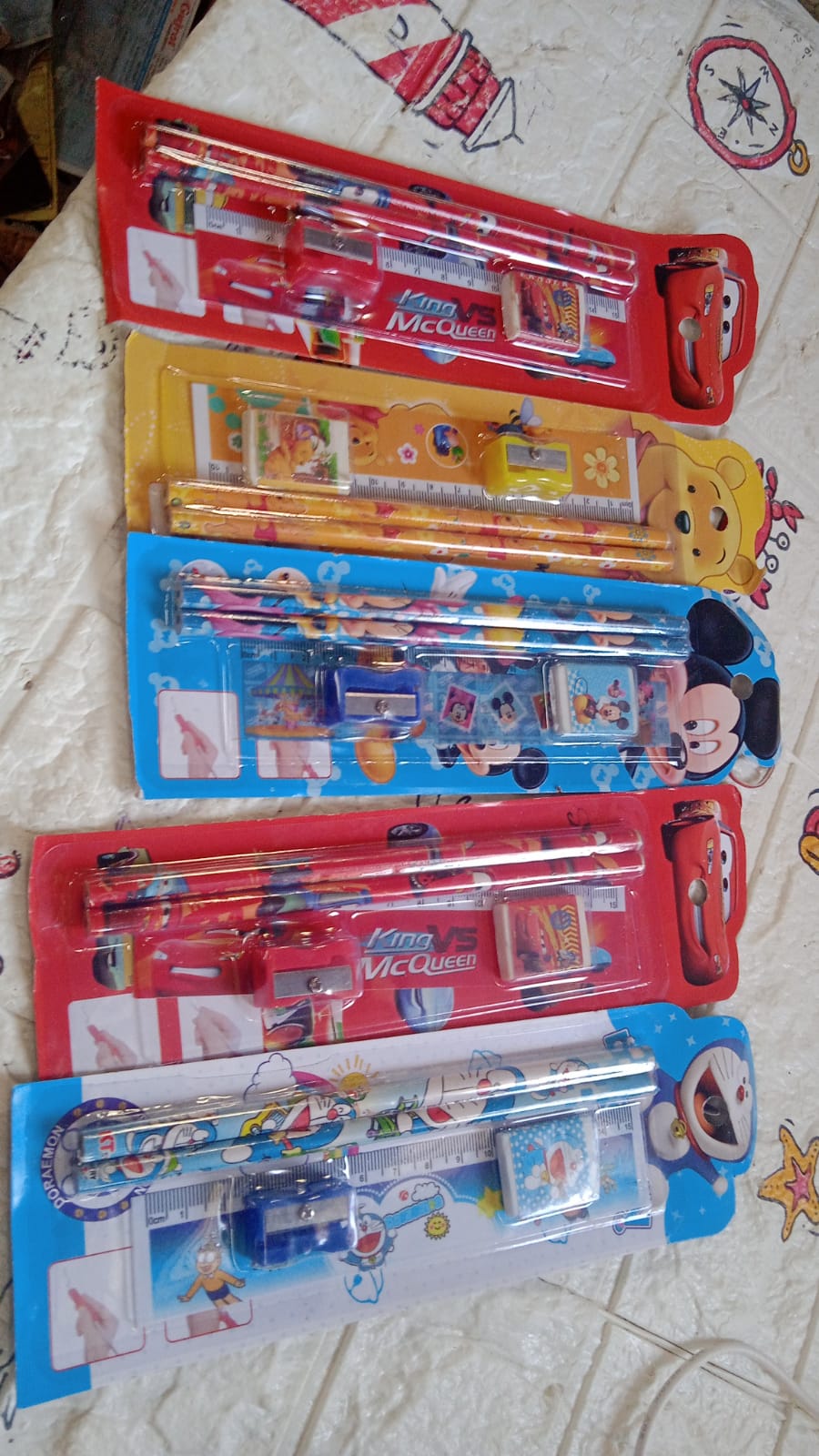 4580A Mix Design Cartoon Wooden Pencil Set, Stationary Set 5 in 1 Items Educational Item for School Going Kids, Stationary Set for Girls Boys/Stationary for School/Gift Pack for Girls Kids/Birthday Gift Kids (5 Pc Set ) 4580A Mix Design Cartoon Wooden Pencil Set, Stationary Set 5 in 1 Items Educational Item for School Going Kids, Stationary Set for Girls Boys/Stationary for School/Gift Pack for Girls Kids/Birthday Gift Kids (5 Pc Set )